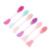 Double-Head Silicone Mud Mask Brush Massage Face Washing Makeup Brush DIY Beauty Salon Soft Mask Facial Mask Brush Cleansing Brush