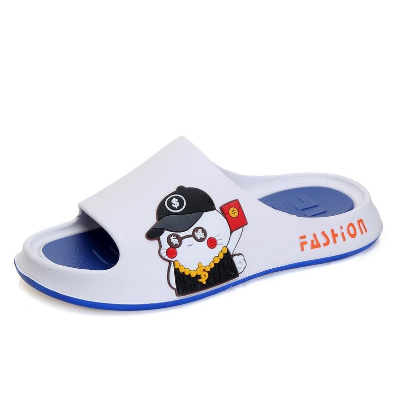 Men's slippers men's summer indoor home non-slip and deodorant couple bathing home cool slippers men's outer wear