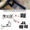 Foot Peg Extension 2 1/4" Adjustable Passenger Peg Mounts Highway Peg Clamps Male Mount Bracket Fit For Harley Touring Road King Street Glide Road