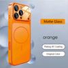 Original Glass Nano Matte Phone Case For iPhone 17 16 15 14 13 Pro Max 17 Air Magnetic For Magsafe Wireless Charging Armor Funda