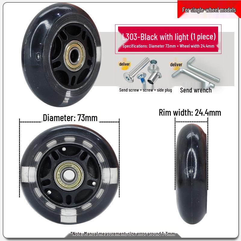 Universalrad-Ersatz für Gepäckkoffer: Lederrolle Gummirolle Felgenreparaturzubehör