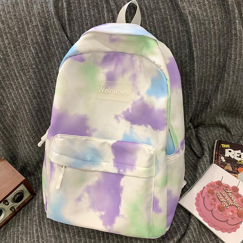 Children's Schoolbags Elementary School Girls Junior High School Girls High Looking Tie Dye School Backpacks
