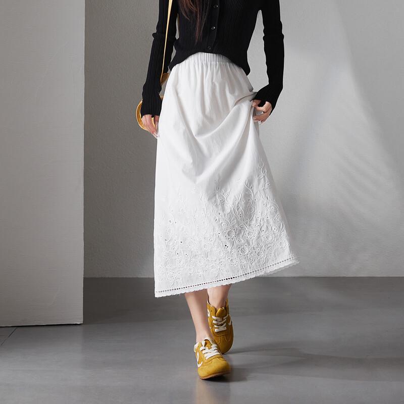 

Sofsil Women s Lace A-line Mid-length Skirt 30/XXL