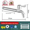 PKSUKB Stainless Steel Extended Single Cold Mop Faucet