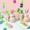 Wooden Rabbit And Carrot Play Set For Kids Encouraging Interactive Learning And Parent Child Bonding