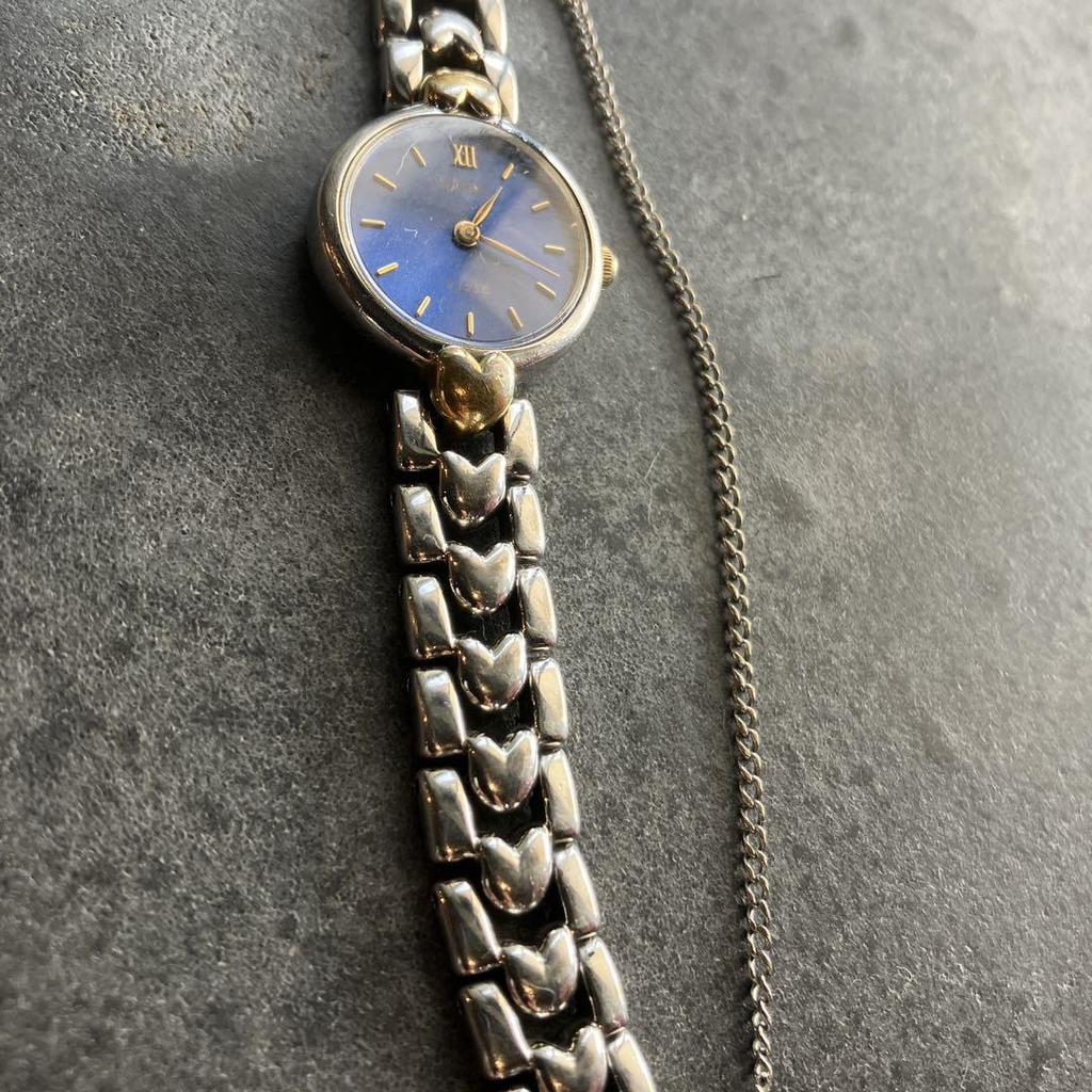 [USED] Tested and Working SEIKO Tissé Women's Watch with Heart Bracelet