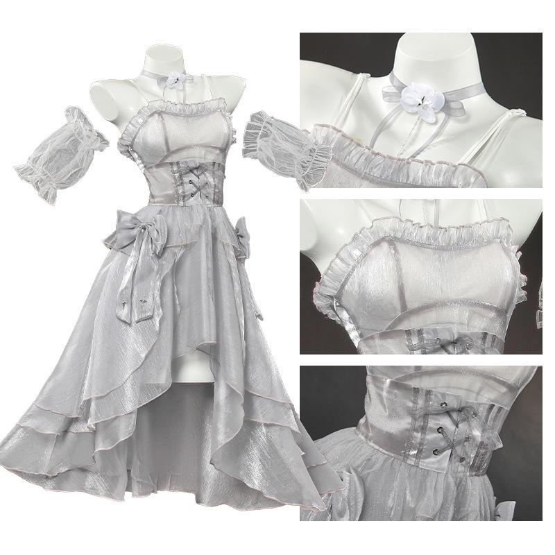 NIKKE: The Goddess of Victory Cinderella Crystal Princess White Dress Full Set Women's Game Cosplay Costume