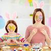 10pcs Easter Unfinished Wood Ornament Hollow Egg Shaped Ornament DIY Wooden Easter Eggs Paintable Decorations for School Party