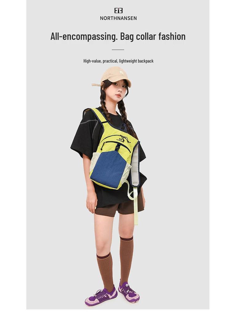 Dopamine Color Casual Backpack: Versatile, Large Capacity for Outdoor Travel & Commuting