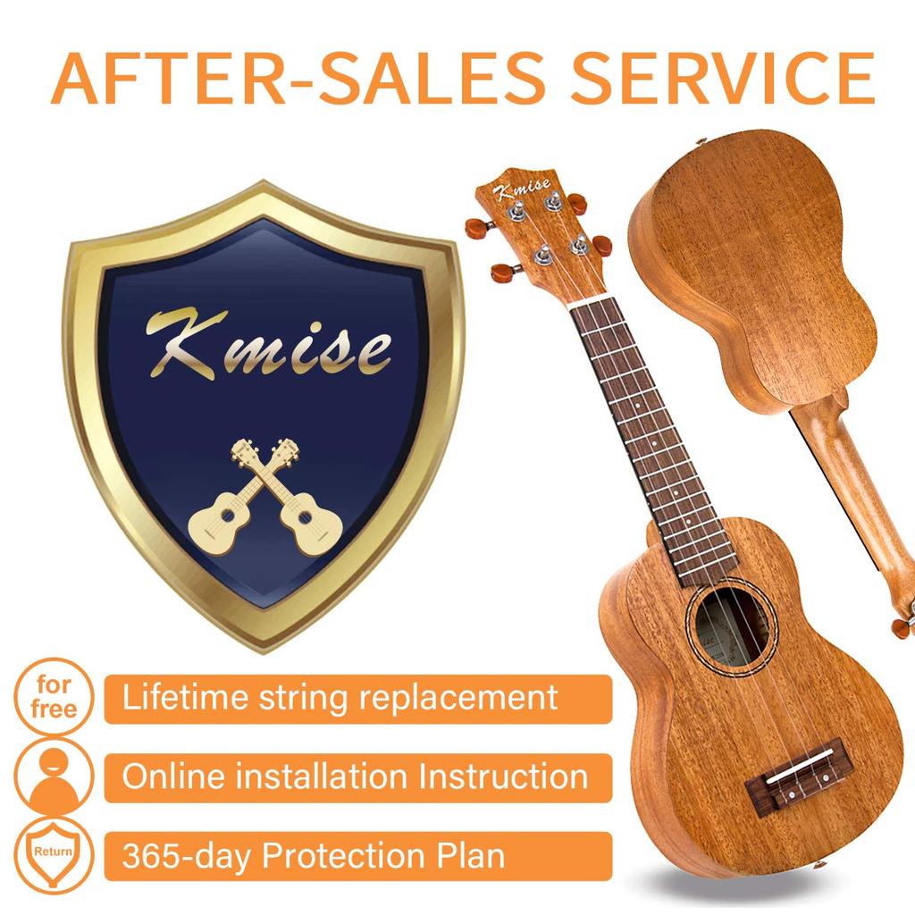Kmise Soprano Ukulele Student Beginner Kit Ukulele for Music Enthusiasts with Tuner and Bag - (21 Inch)