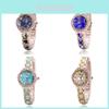 Elegante Damen-Legierungs-Zifferblatt-Armbanduhr mit Quarzwerk für den täglichen Gebrauch
