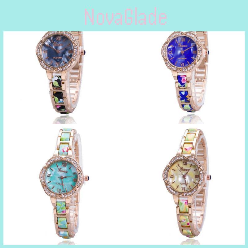 Elegante Damen-Legierungs-Zifferblatt-Armbanduhr mit Quarzwerk für den täglichen Gebrauch