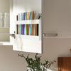 Acrylic Straw Storage Dispenser 5 Grids Kitchen Accessories Container  Spoons Chopsticks