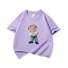 Girl Bear With Pink Bow Graphic Tee Kids Pure Cotton Crew Neck T Shirt Short Sleeve Muticolor Tops For Boys Girls Children