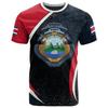 Modisches Costa Rica Flagge 3D Gedrucktes T-Shirt Herren Kleidung Lässige Oberteile Costa Ricanisches Emblem Grafik Übergroß Rundhals T-Shirts