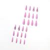 Pointed pink long ballet rhinestone nail patch wearing nail finished nail patch waterproof removable nail piece