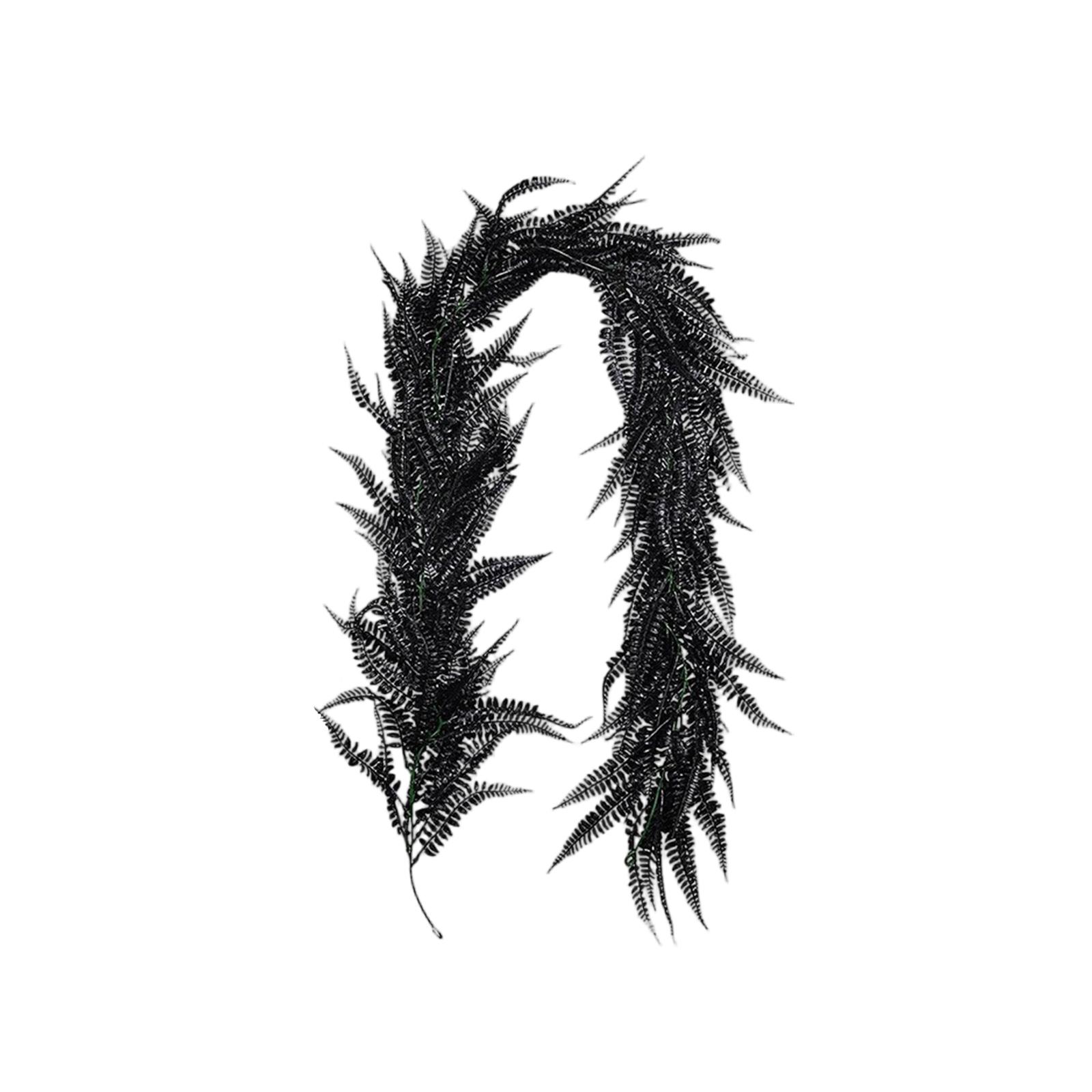 

Искусственное растение персидской лозы, реквизит для уличной свадебной фотосессии, персидский лист, папоротник, трава для украшения бара. One Size чёрный