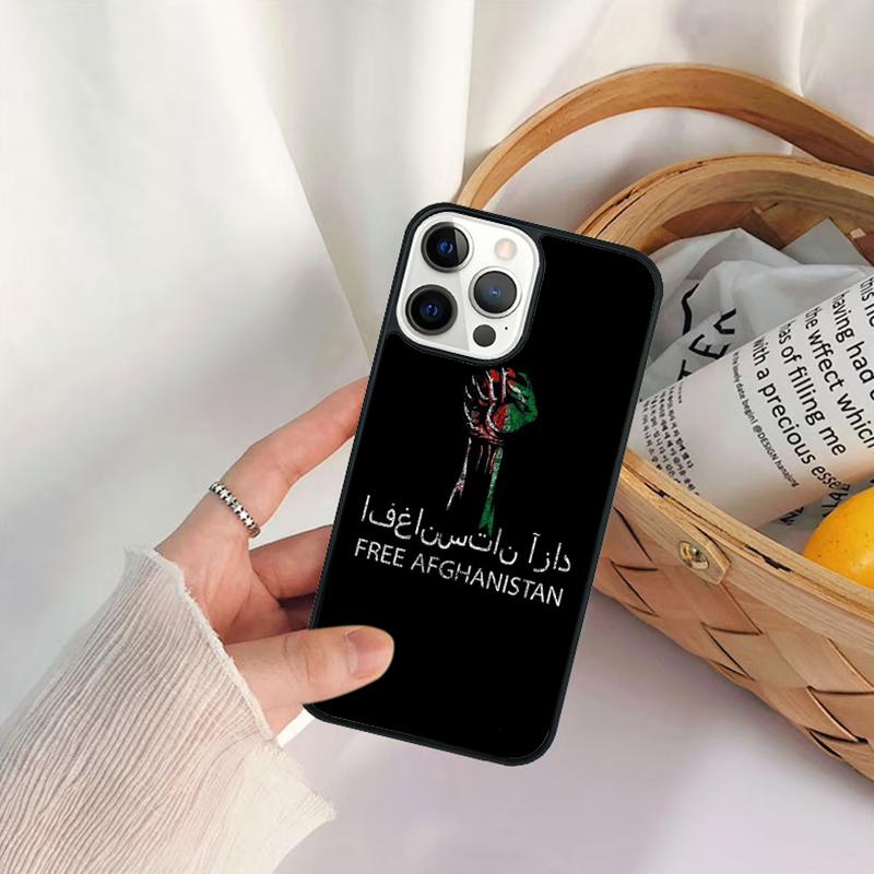 I Love Afghanistan flag Phone Case For iPhone 17 Air 16 15 14 11 12 13 Pro  MAX Plus coque Cover Shell