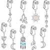 Zircon Cartilage Clip Navel Rings Earring Clip Navel Clip On Body Jewelry Belly Button Rings Fake Belly Rings