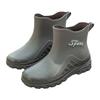 Water Shoes New Fashion Short Tube Men's PVC Thickened Wear-resistant Outdoor Non-slip and Anti-skid