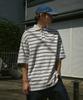 MINIMALPROJECT Striped Collared Short Sleeve T-Shirt Mkt103 [White]