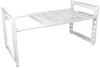 Pearl Metal Space Freely Under-Bathroom Rack, White, 360-530cm, Extendable, Adjustable, HB-4813