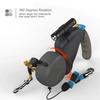Retractable Double Pet Supplies Rotation Pet Rope with Light Dual Dog Rope Leash for 2 Dogs Walking Pet Traction Rope Belt 1