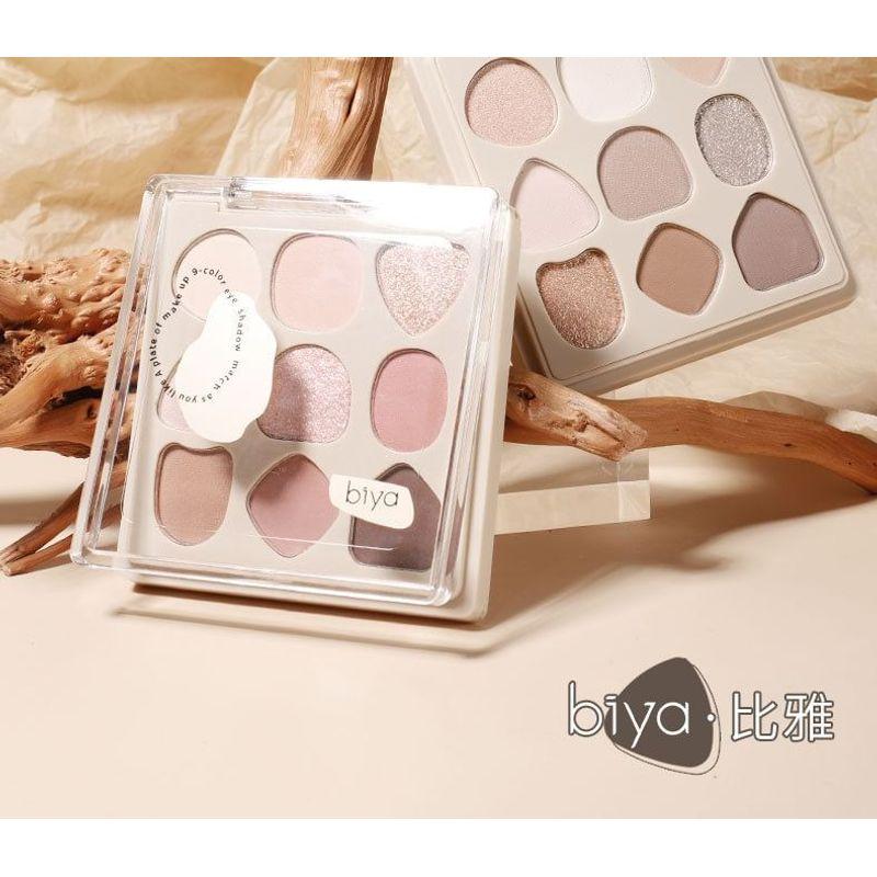 biya - Geometry 9-Color Eyeshadow Palette - 2 Types