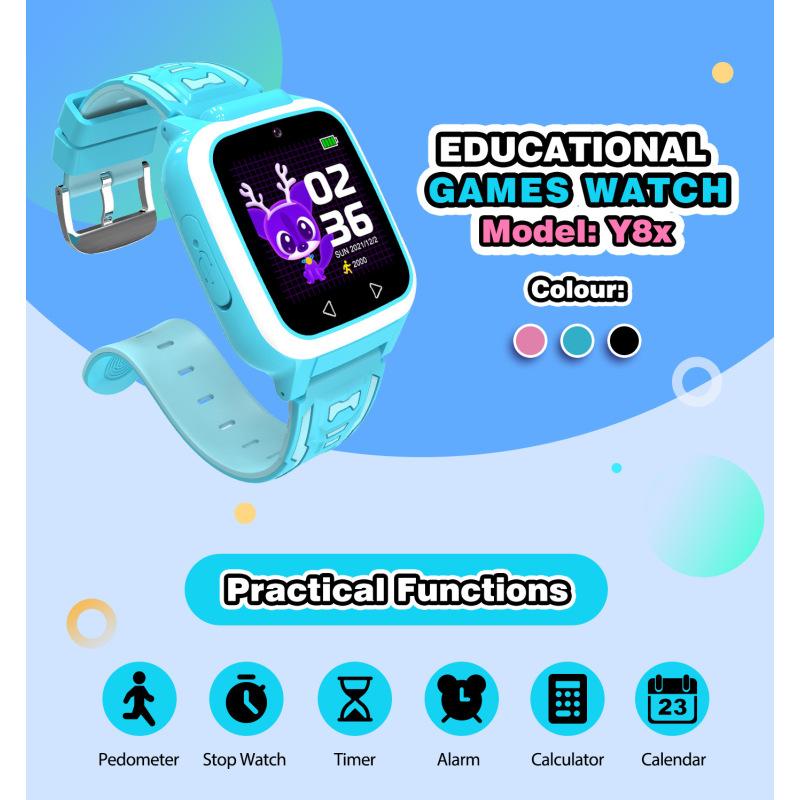 Y8x Kinder Smartwatch Foto Aufnahme Schrittzähler Gps Finder Anti-verloren Monitor Student Uhr Mit 25
