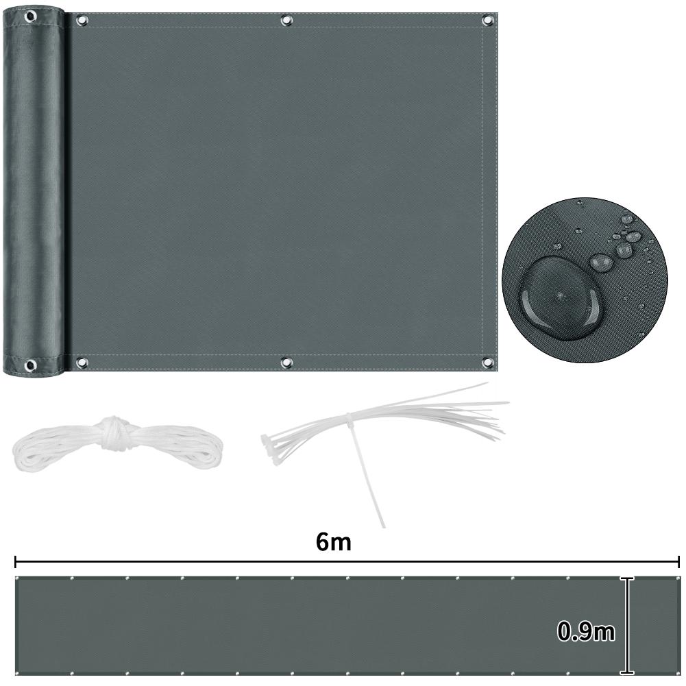 Fence Privacy Screen Heavy Duty Windscreen Fencing Cover Mesh Fabric Cloth with Grommets UV Protection for Outdoor Garden Patio