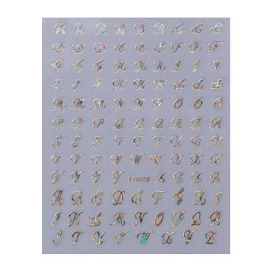 

Music Note Nail Art Stickers Self-adhesive DIY Vintage English Letter Manicure Decoration Decals Women Nail Accessories for Home Salon