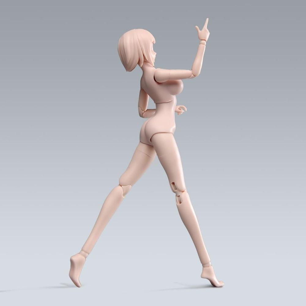 ORIELOAN 1/12 Scale Female Action Figure Body 6-Inch Flexible Ball Joint Girl Doll Model Head Sculpt Removable Hands and Feet Busty Accessories