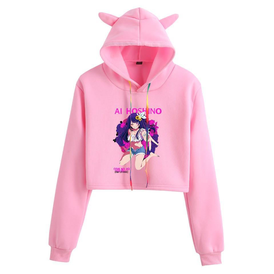 2023 Oshi No Ko Starry Child Cat Ear Anime Hoodie