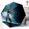 LISA, automatic folding umbrella, portable and foldable design, 8 ribs, a Christmas or birthday gift.