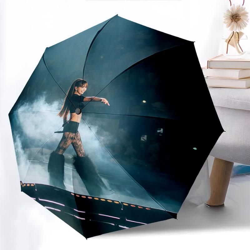 LISA, automatic folding umbrella, portable and foldable design, 8 ribs, a Christmas or birthday gift.