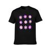 Aesthetic Purple Flowers TShirt No Iron Casual Short Sleeve Top