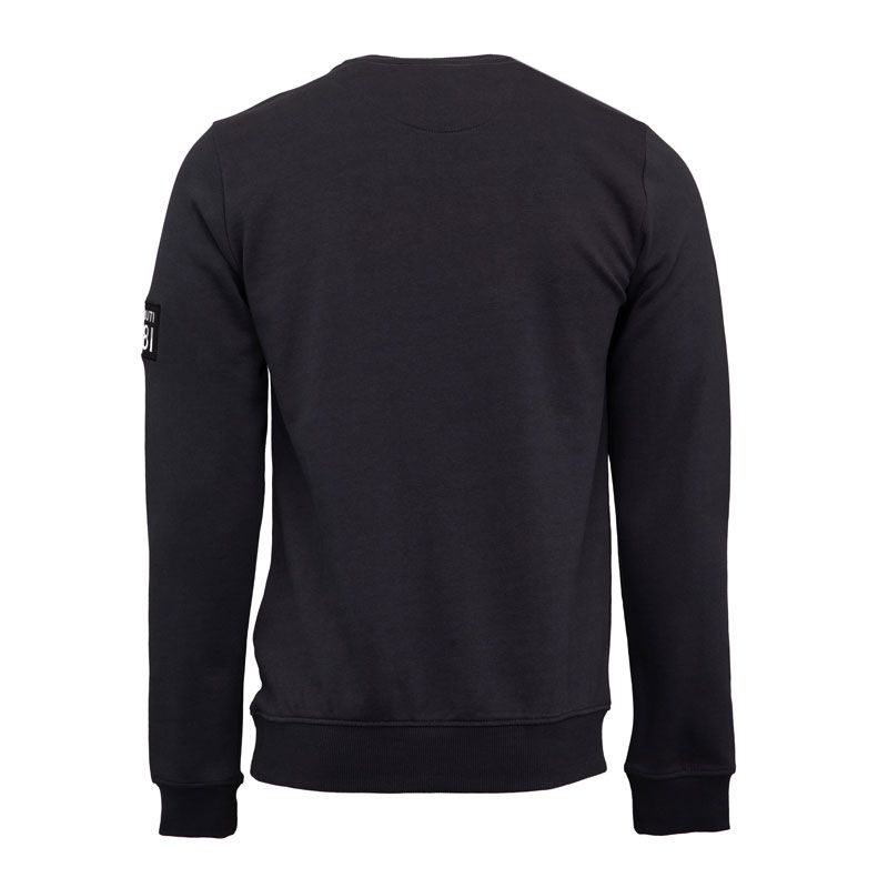 Sweat col rond tirreno coton avec patch brodé Homme CERRUTI
