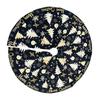 Christmas Tree Skirt Golden Christmas Tree Snowflake Pattern Holiday Tree Cover Versatile Indoor Outdoor Decoration