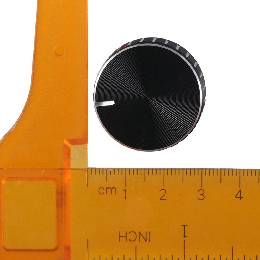 6mm/ 0.23" Volume Control Amplifier Knob 30x17mm Aluminum,plastic Potentiometer Control Knobs Black Volume Tone Knobs