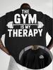 2026 Summer HighQuality 100 Pure Cotton Casual Sports Fitness Mens Tshirt Fashion Loose and Breathable Short Sleeve