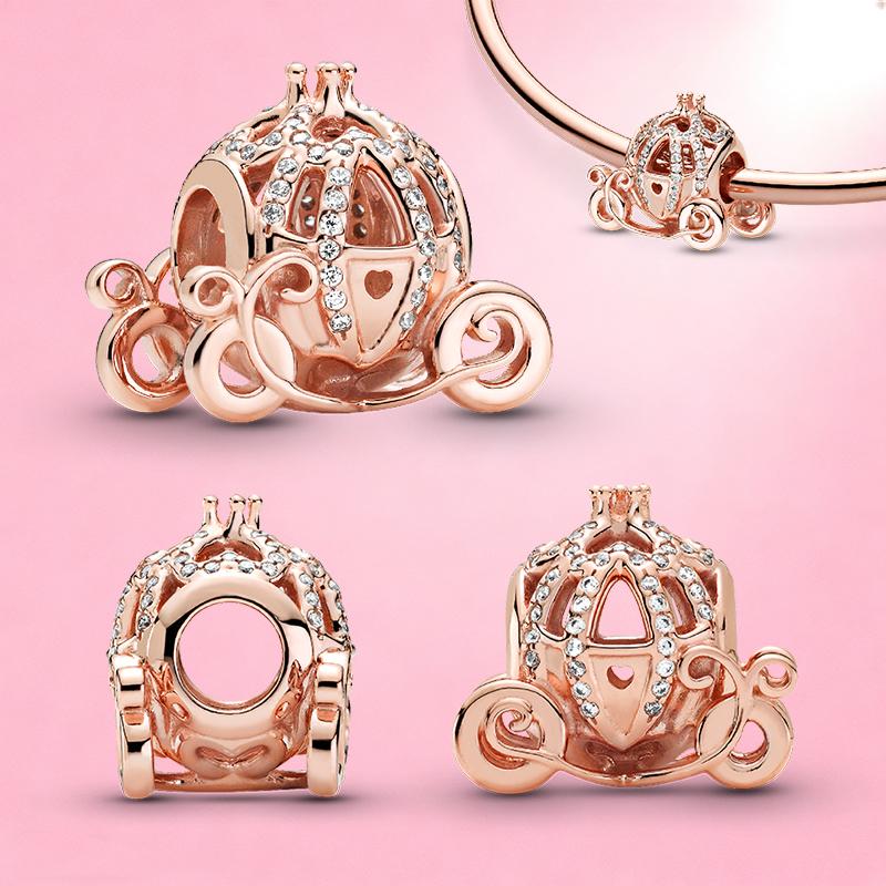 Echte Koperen Kralen Winnie de Poeh Belle en het Beest Frozen Bedeltjes Passend voor Armbanden Kettingen Hangers Sieraden voor Vrouwen Ontwerp