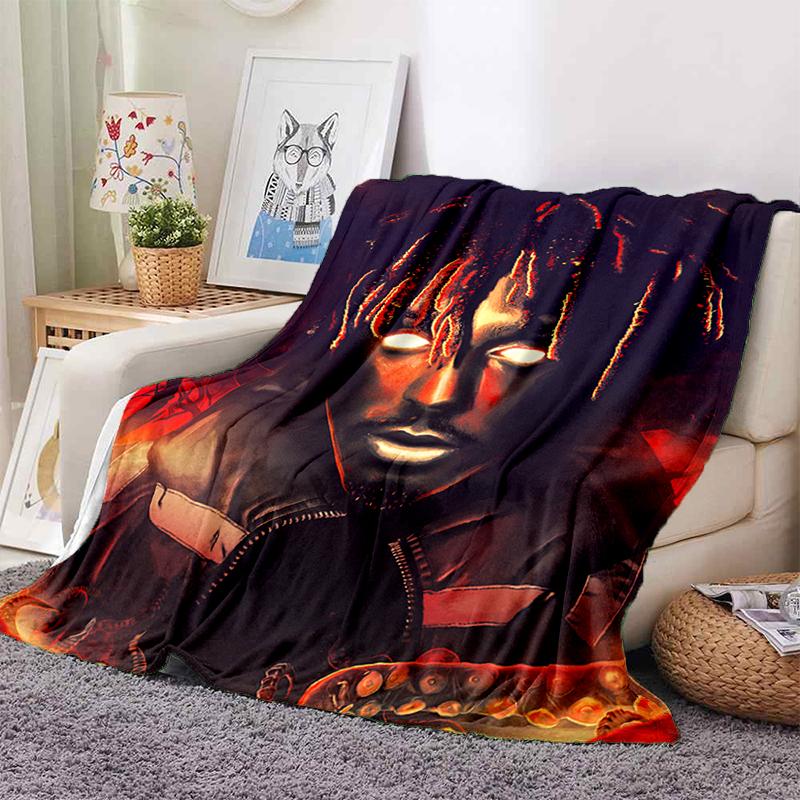 HOT Juice WRLD 999 3D Legend Rapper Star Soft Plush Blanket,Flannel Throw Blanket for Living Room Bedroom Picnic Bed Sofa Cover