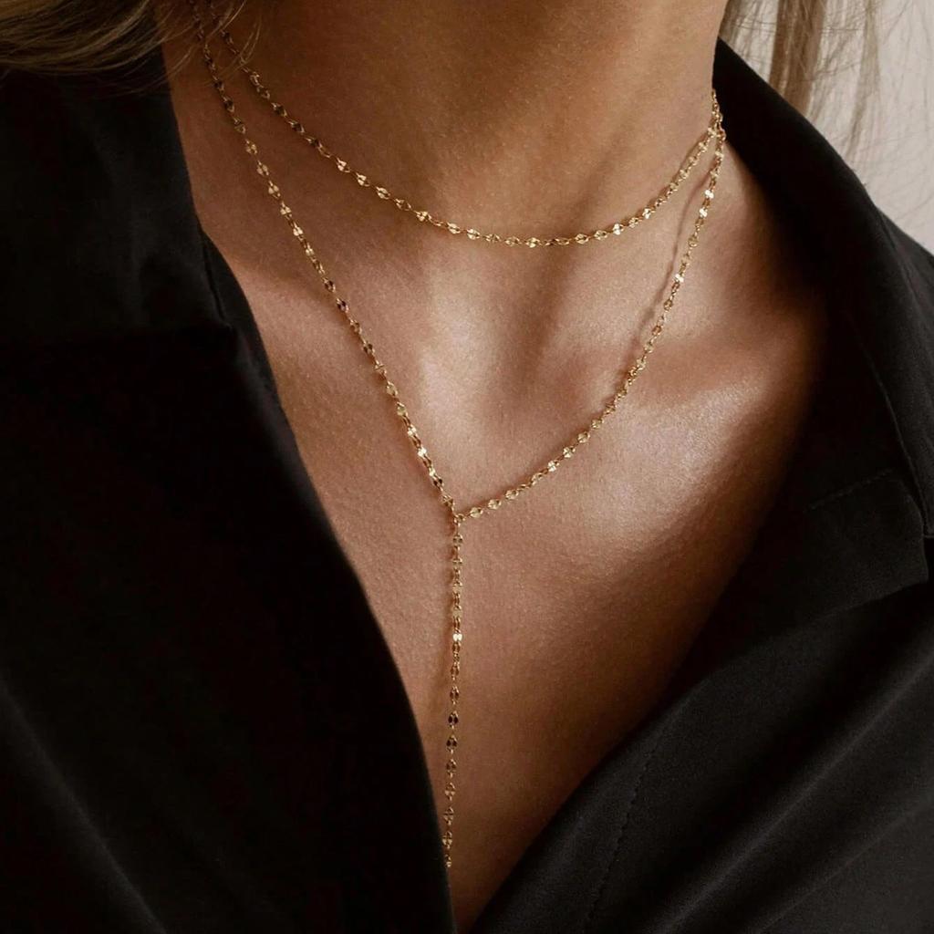 New Jewelry, Elegant Y-Necklace, Simple Collarbone Chain, Holiday Party Jewelry