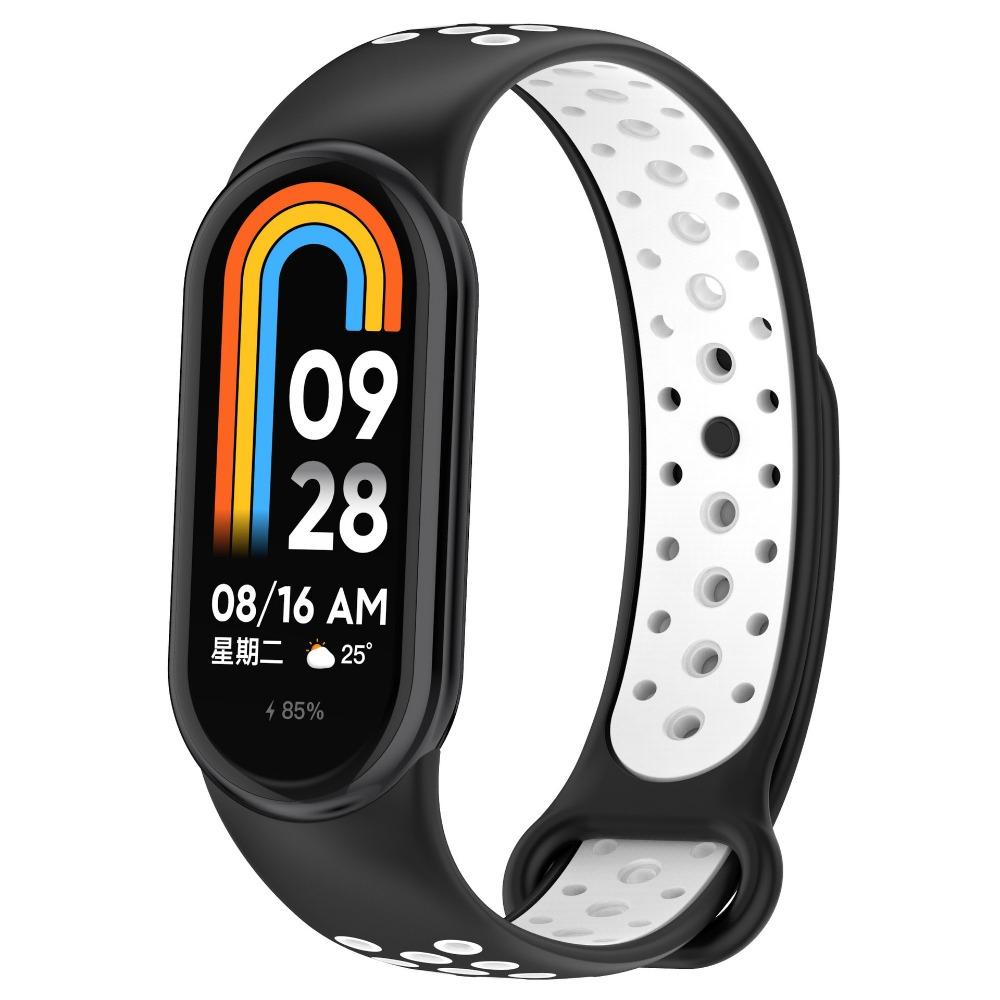 Two-tone Silicone Strap for Xiaomi Mi Band 10/9/8 Smart Watch Replaceable Correa for Mi Band 8/9/10 Sports Bracelet Accessories