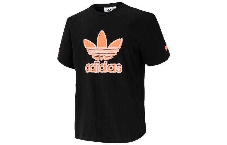 Мужские футболки Adidas Originals Черная с круглым вырезом Умеренный прямой крой GR9956 XL