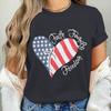 Womens Unisexs Faith Family Freedom T Shirts Fashion Vintage American Flag Heart Graphic Tee Casual Summer Short Sleeve Tops