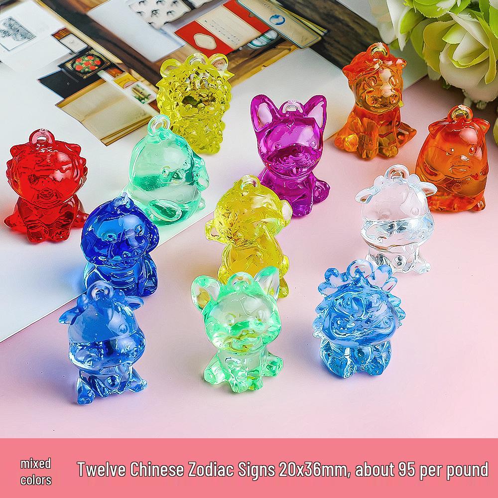 Children s Gem Crystal Perfume Bottle Ornament - DIY Cartoon Pendant