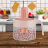 Household Seasoning Jar with Lids Spoon Pepper Organizer Glass Can Kitchen