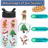 8 Sheets Christmas Gift Santa Claus Pet Stickers for Kids DIY Handmade Album Creative Crafting Decals Laptop Scrapbook Phone