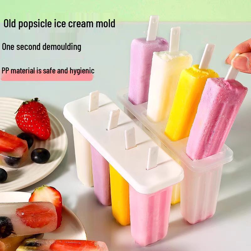 Child-Friendly Homemade Popsicle and Ice Cream Mold Box for Summer